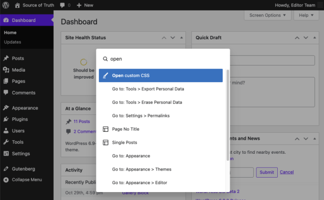 Gutenberg Times: WordPress 6.9 Source of Truth